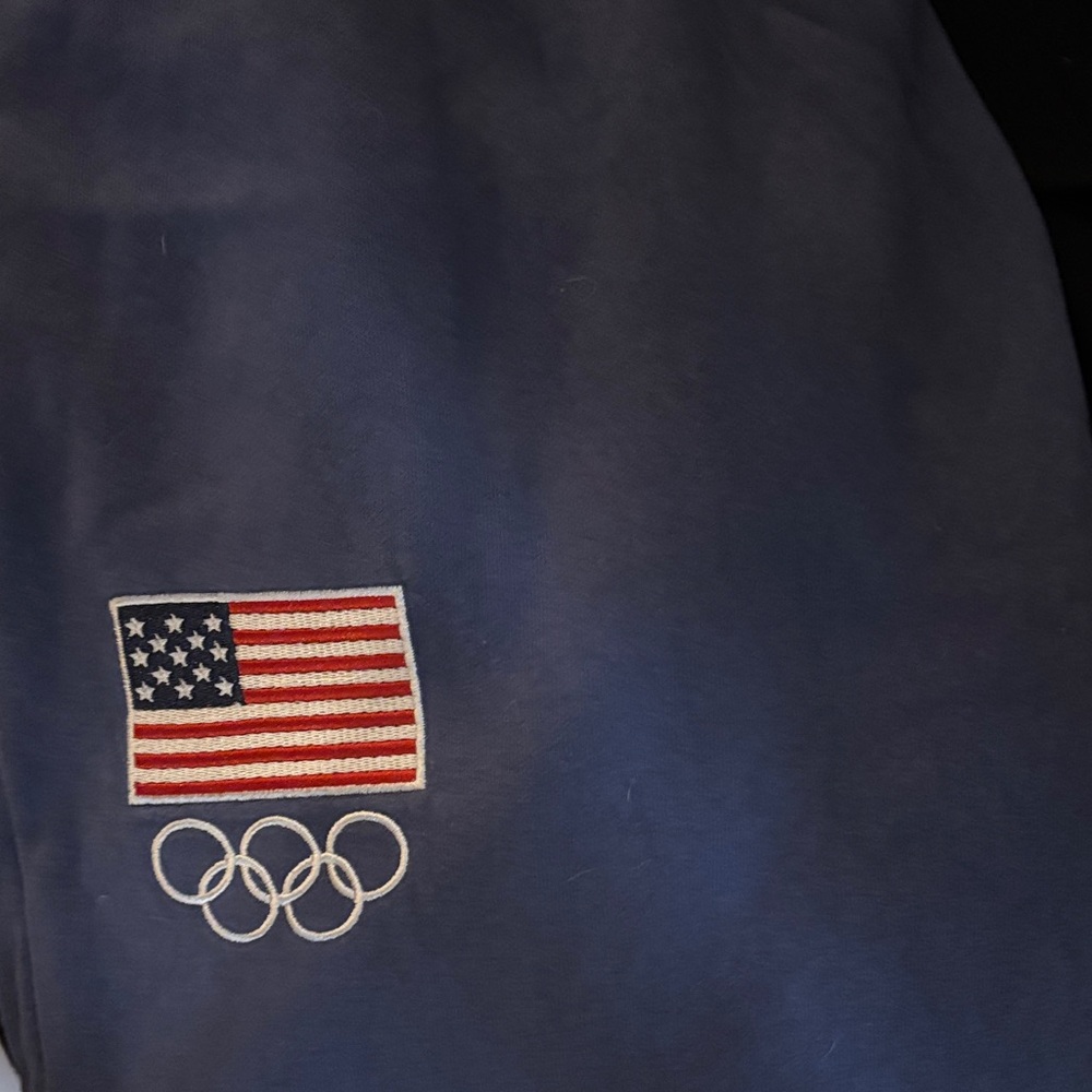 GAP Navy Blue Sweatpants with USA Flag and Olympic Rings